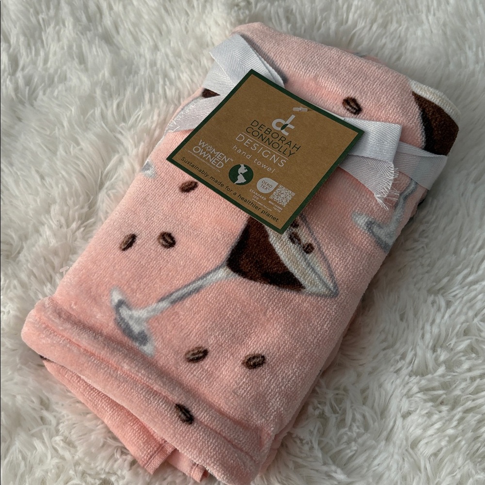 Deborah Connolly Designs Pink Hand Towel